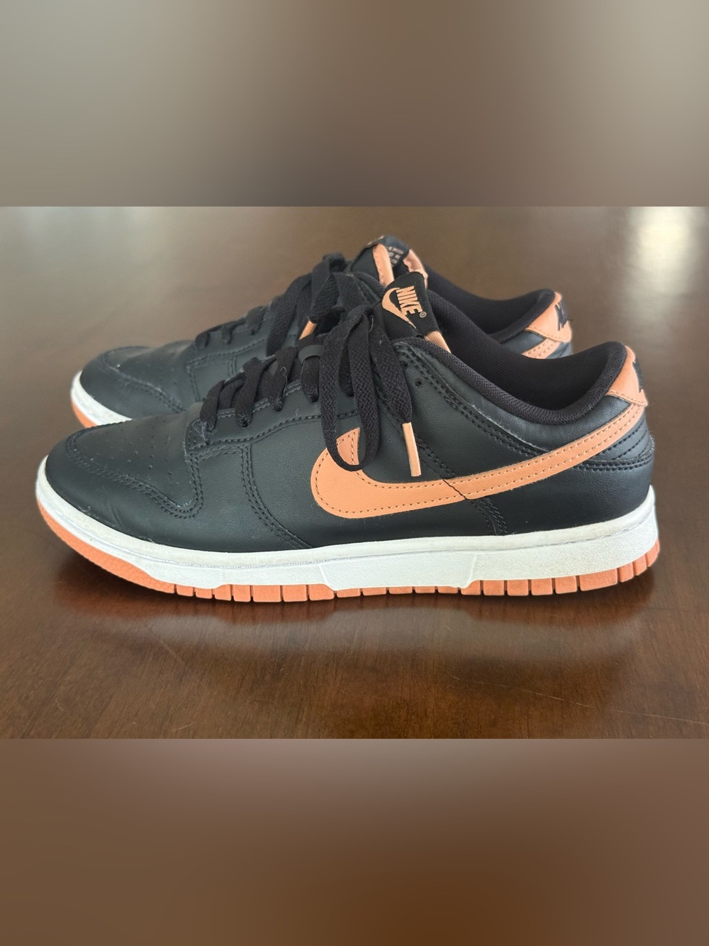 Nike Dunk Low Black Amber Brown Sneakers Youth 6.5Y Women’s 8